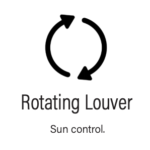 rotating louver sunshades