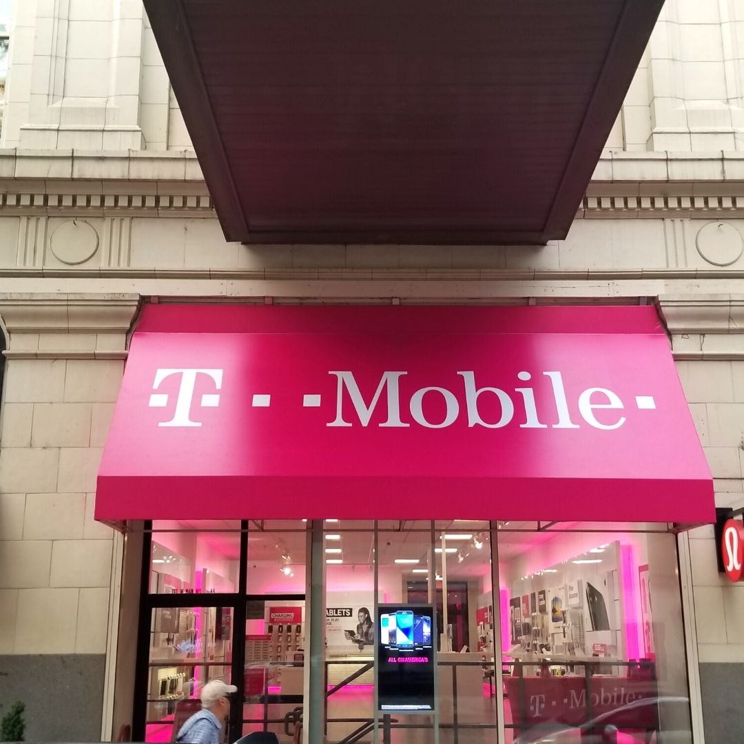t mobile store awning